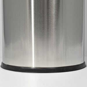 Cestino Gettacarte Ø38,5 cm in Acciaio 52L con Coperchio Girevole