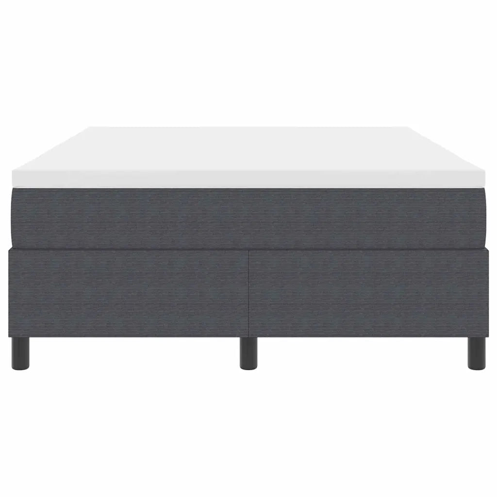 Letto a molle Grigio Scuro e Bianco 140 x 200 cm 3337468