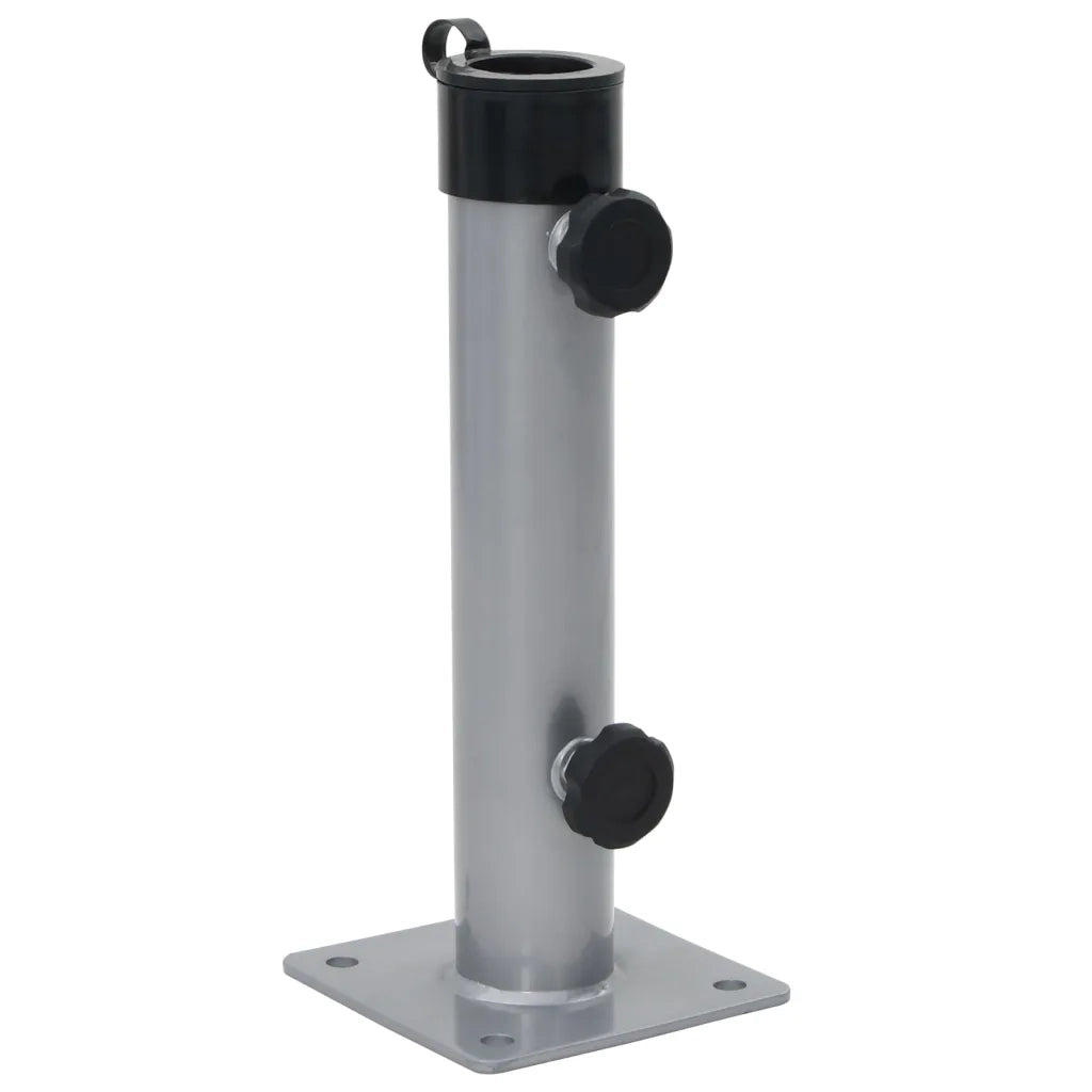 Base per Ombrellone per Palo da Ã˜38/48 mm Argento in Acciaio