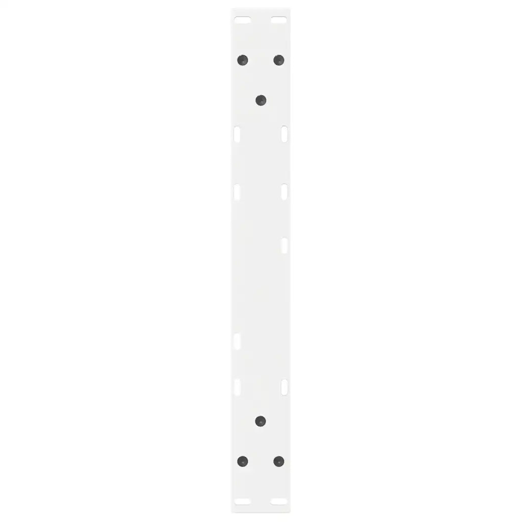 Gambe per tavolino da caffÃ¨ 2 pz Bianche 60x(42-43,3) cm Acciaio