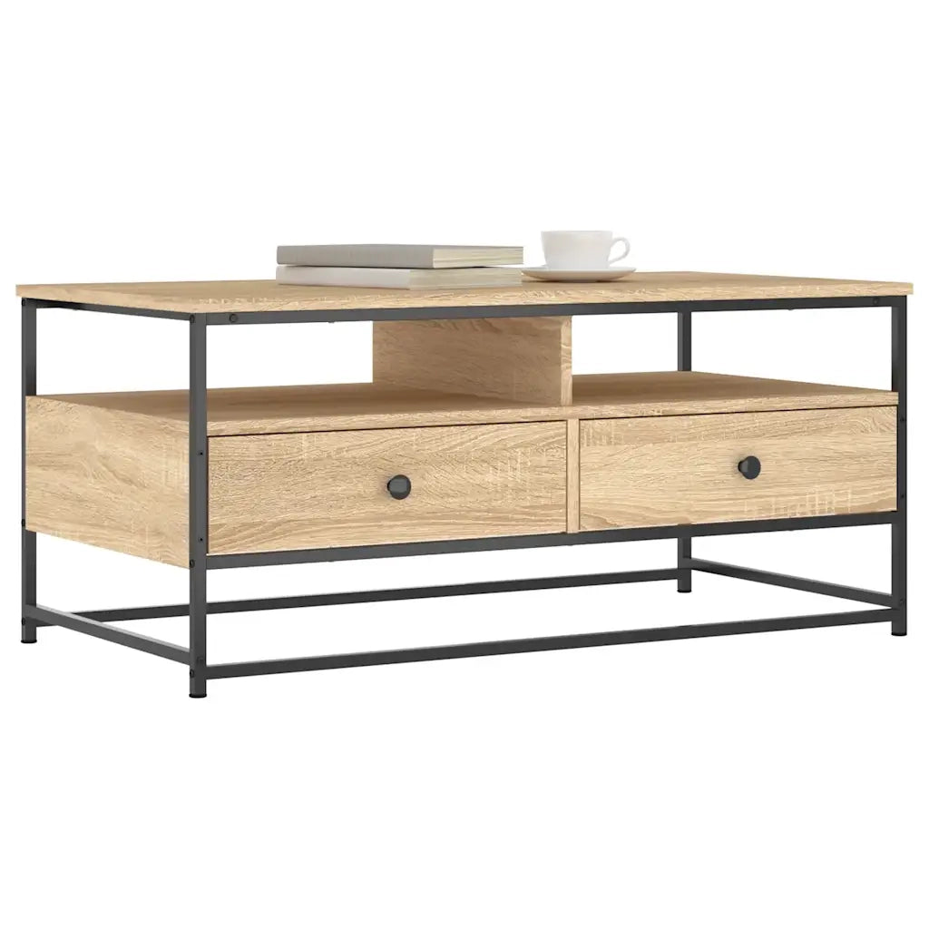 Tavolino da Salotto Rovere Sonoma 100x51x45cm Legno Multistrato 835285