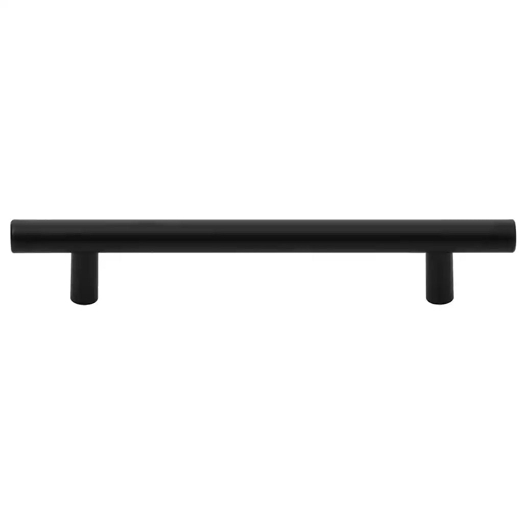 Maniglie per Mobili 10pz Nere 128mm in Acciaio Inox 155366