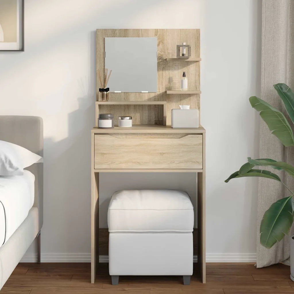 Tavoli da Trucco per Camera da Letto con cassetto Rovere Sonoma