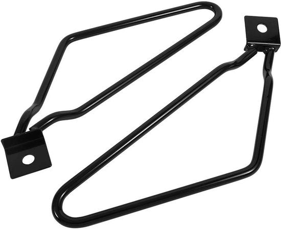 Sistema di Sostegno per Borse da Moto - Installazione Facile - Set di 2 - Materiale in Acciaio Massiccio - Verniciato - Resistente e Corrosione - Sostegno per Motocicletta