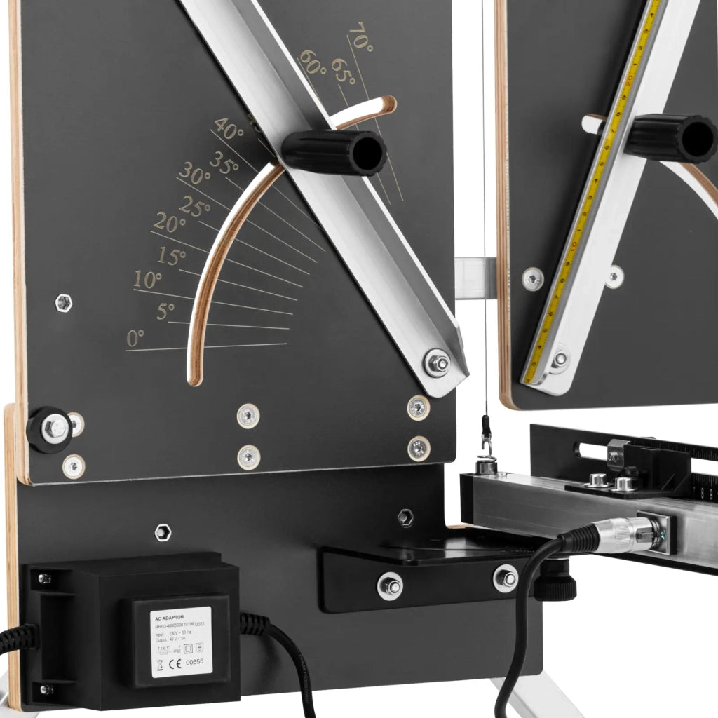 Taglierina per polistirolo 200 watt 1300 mm / 330 mm su supporto superficie di appoggio in alluminio nero 14_0008856