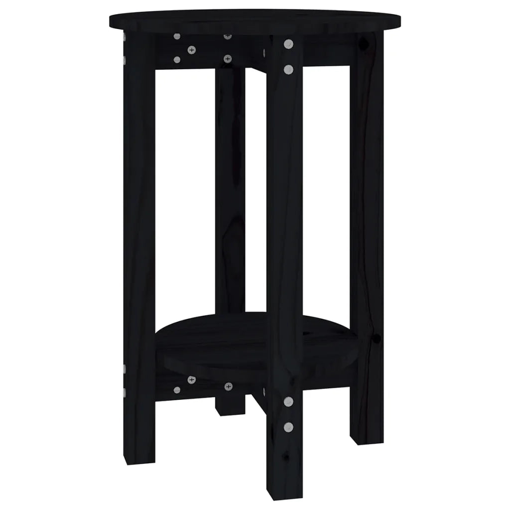 Tavolino da Salotto-Tavolino da soggiorno-Tavolo Nero ? 40x60 cm in Legno Massello di Pino