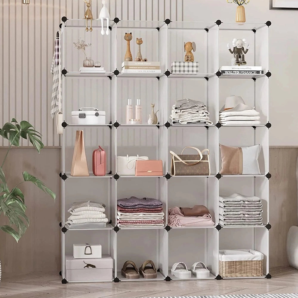Trade Shop - Organizzatore Modulare A Cubi Organizer Ripiani Scaffali Mobiletto Per Armadio Libreria -