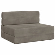 Divano letto | Sof¨¤ letto | Letto singolo Pieghevole Grigio Chiaro 70 x 80 x 60 cm Tessuto