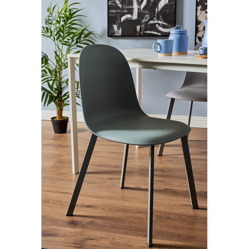 Set di 4 Sedie Mael In Pp Blu Avio Chiaro