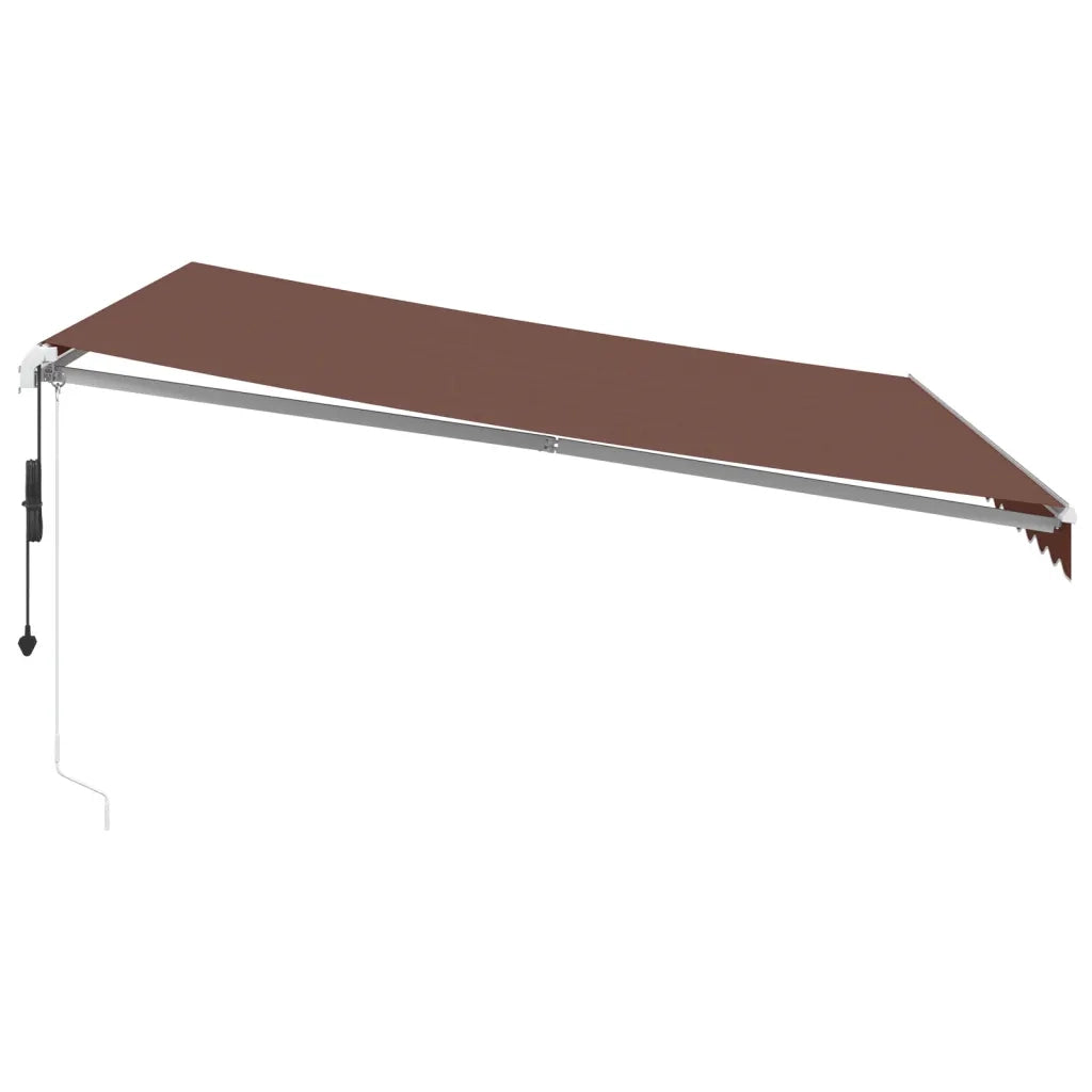 Tenda da Sole Retrattile Automatica Marrone 400x350 cm