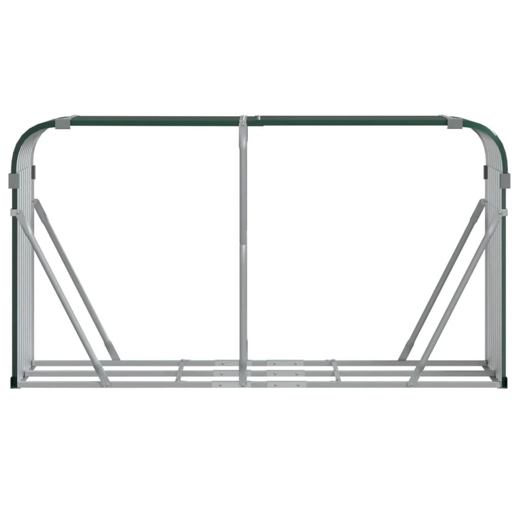 Portalegna 180 x 45 x 100 cm acciaio zincato verde 02_0043765