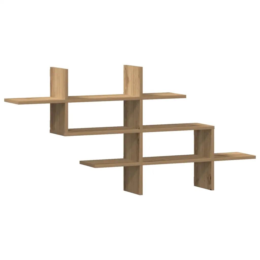 Mensola a Muro | Mensola a parete Rovere Artigianale 124,5x18x60,5cm in Truciolato
