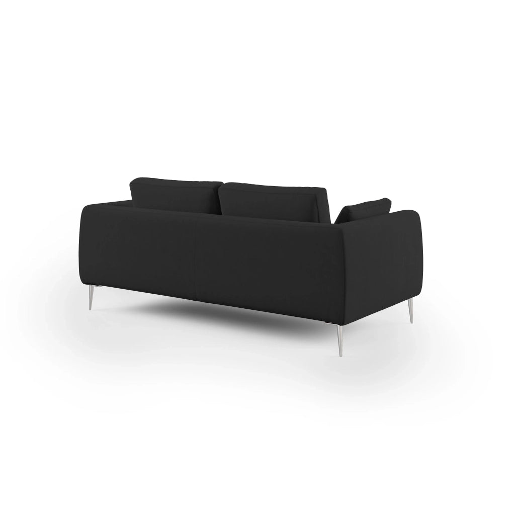 Plano Divano moderno in microfibra tecnica smacchiabile T11 196 cm nero