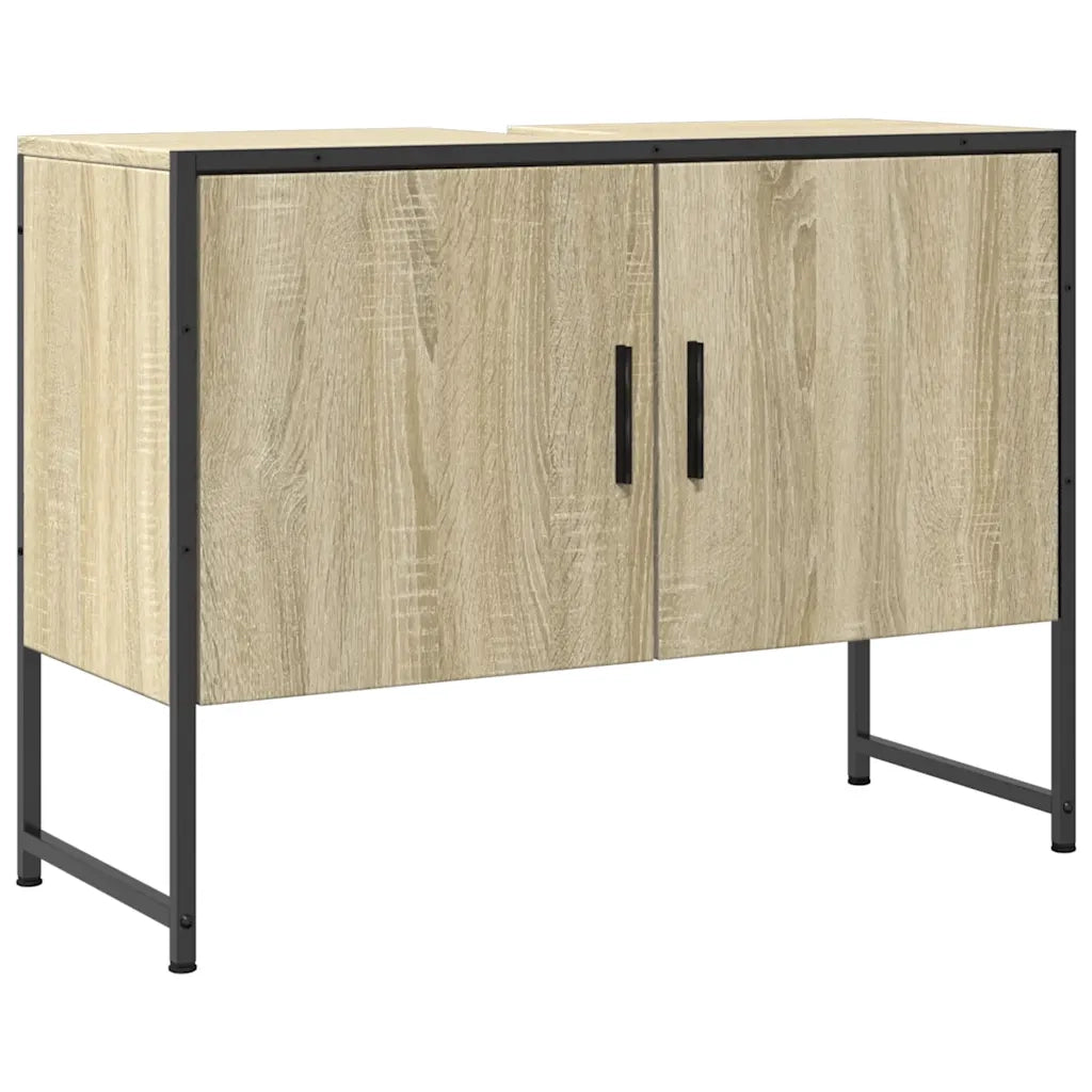 Mobile Lavabo Bagno Rovere Sonoma 60x30x60 cm Legno Multistrato 842462