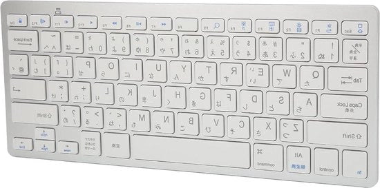 Tastiera Portatile Compacta Bluetooth - Tastiera Esterna Mini 78 Tasti - Tastiera per Laptop e Tablet - Alta Qualità - Nero