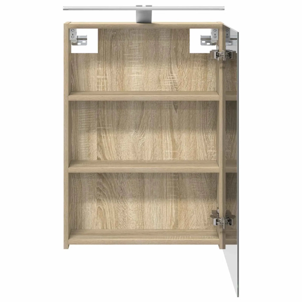 Mobiletto per specchio da bagno Rovere Sonoma 50 x 14,5 x 70 cm