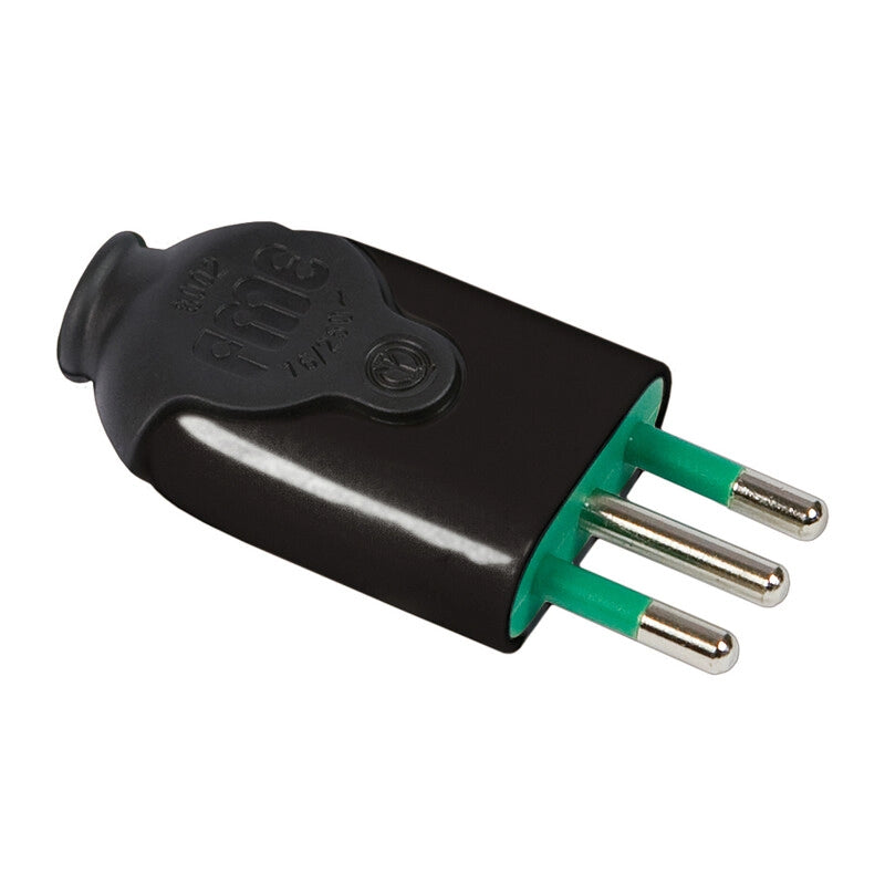 FME 80.011 SPINA 10A 2P+T NERO- 1,0 pz