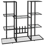 Portavasi mobiletto per fiori 94,5 x 25 x 89 cm ferro nero 02_0045248