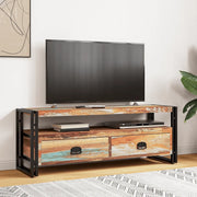 Mobile Porta TV-Credenza TV in Legno Massello di Recupero