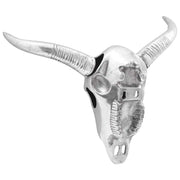Teschio di toro Argento 34 x 13 x 53 cm Alluminio CFW3789643