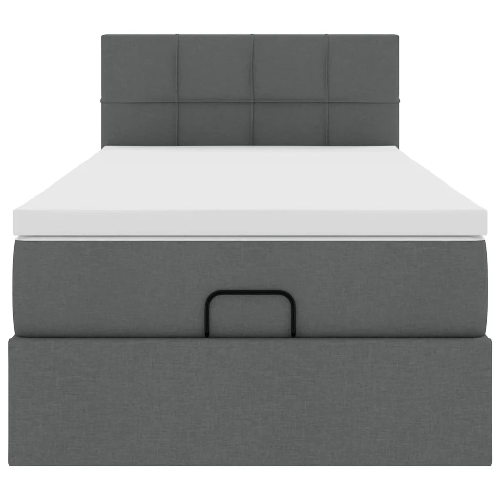 Struttura Letto Pouf con Materasso 100x200 cm in Tessuto