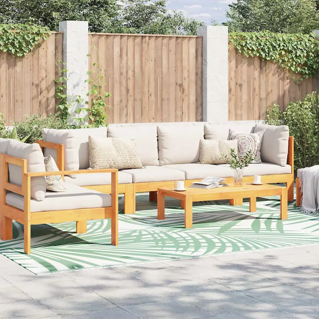 Tappeto da esterno Foglia ARAKIL Verde e Bianco 400 × 300 cm 42003521