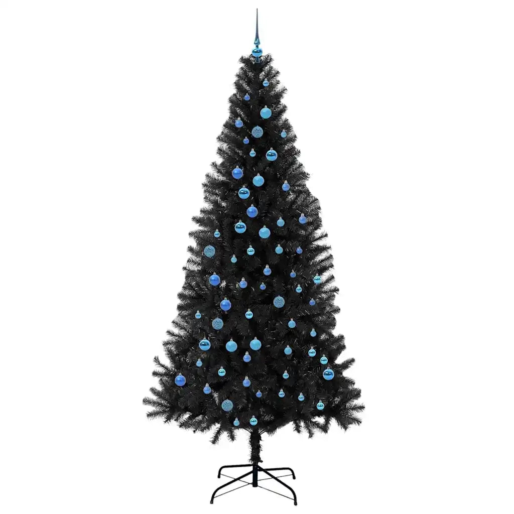 Albero di Natale con 300 LED con supporto Nero 240 cm PVC 3396503