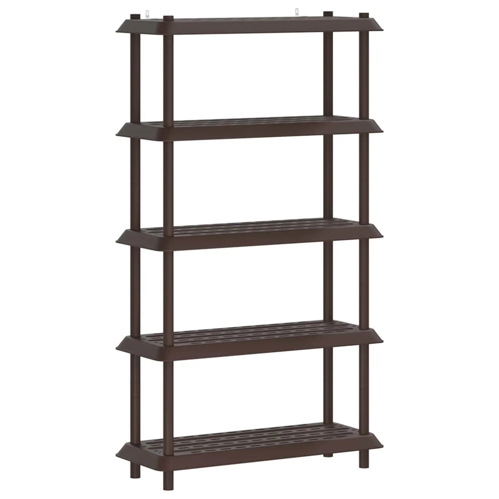 Unità di scaffalatura 5 livelli 100 x 40 x 177 cm PP Marrone 8011753