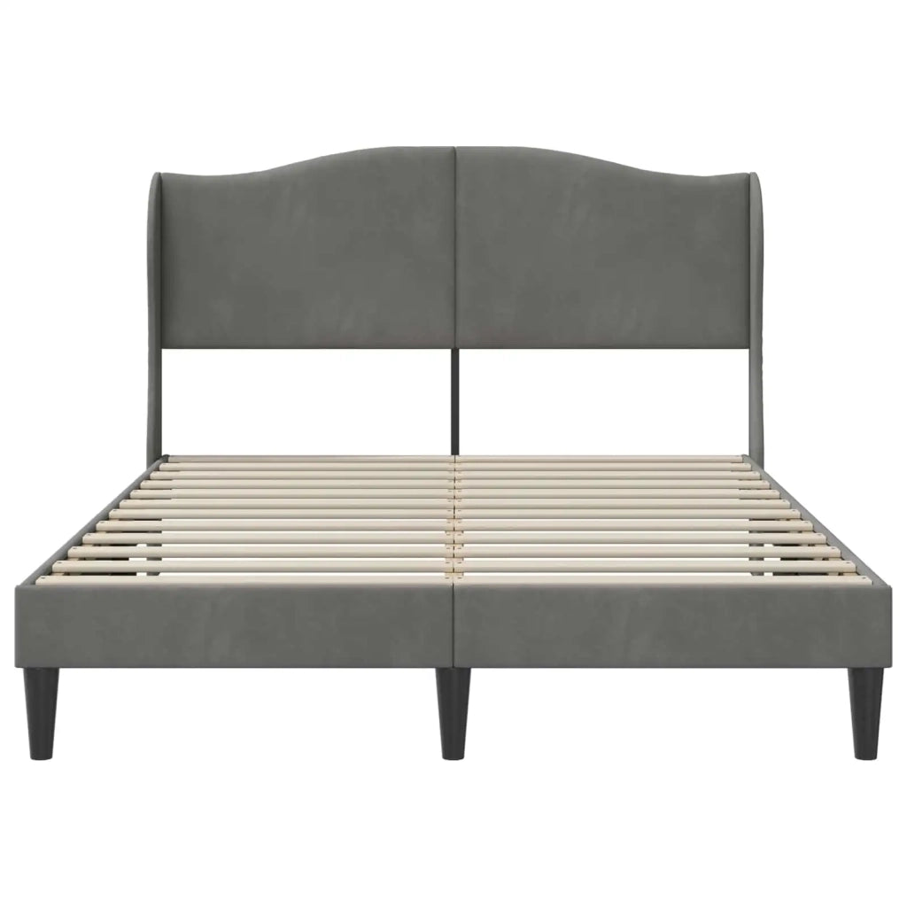 Struttura del letto Grigio Scuro 120 x 200 cm Velluto 42027912