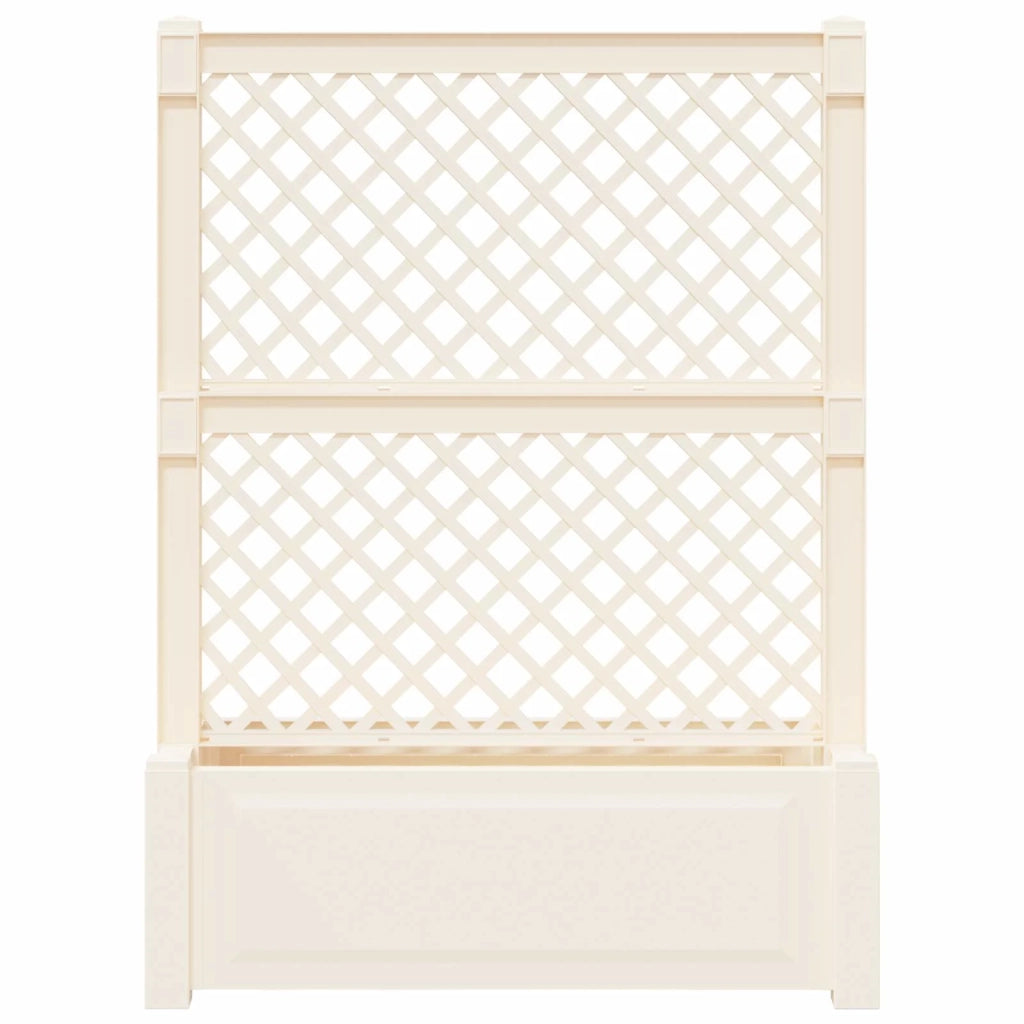 Grande vaso con trellis Bianco 99,5 x 43 x 133,5 PP CFW7973268