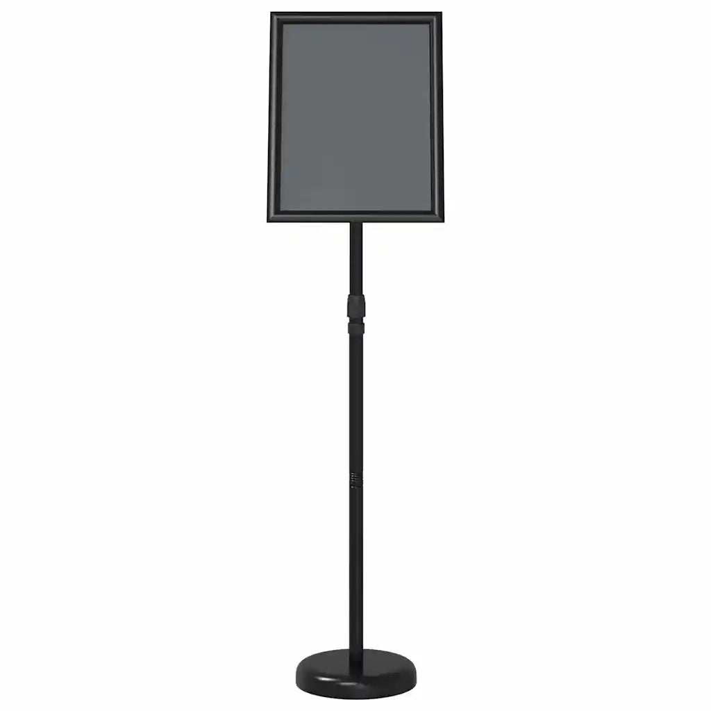 Espositori per Fiere Nero 25 x 25 x 125 cm Alluminio