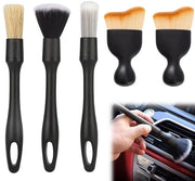 Set di spazzole per auto a 5 pezzi, spazzola morbida per pulire l'abitacolo dell'auto, spazzole per auto ultramorbide, spazzole per pulizia auto, spazzola per auto interno, set di spazzole per pulizia auto