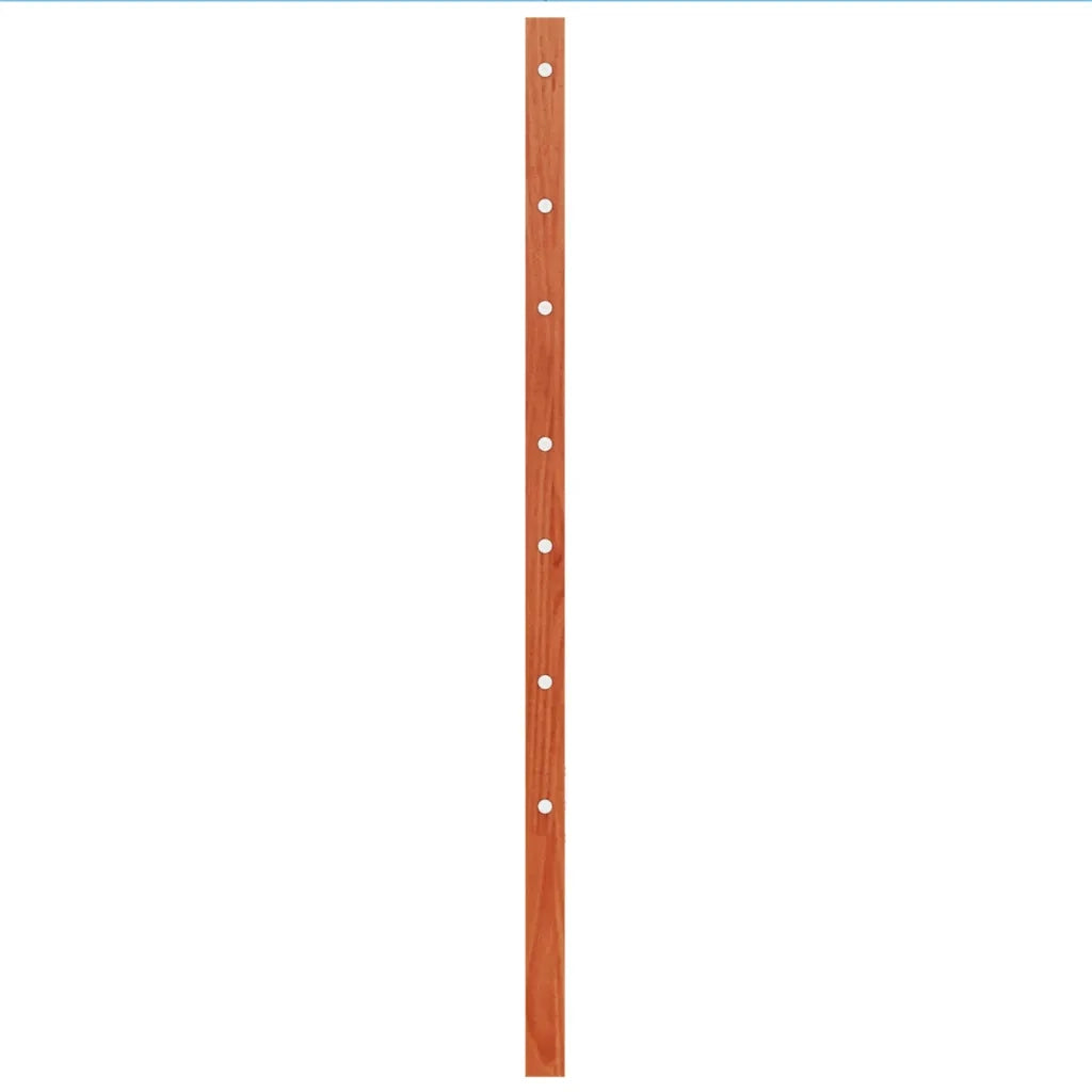 Testiera Marrone Cera 100 cm in Legno Massello di Pino