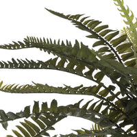 Set 3 Mini Felce Artificiale con 22 Foglie Altezza 36 cm Verde