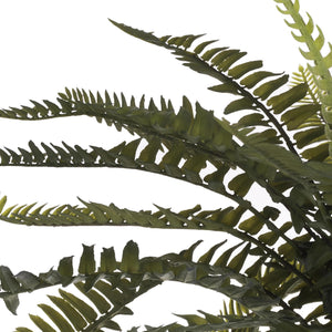 Set 3 Mini Felce Artificiale con 22 Foglie Altezza 36 cm Verde