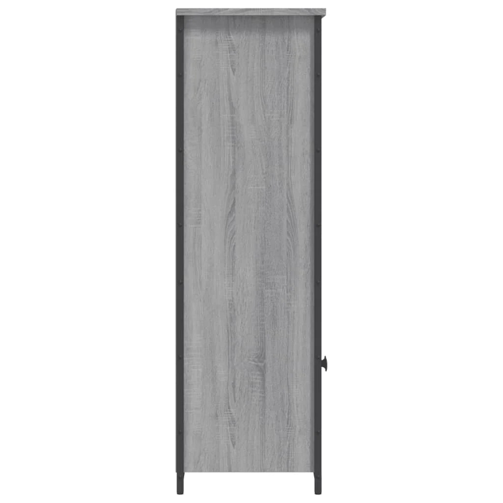 Buffet credenza cassettiera mobiletto mobile contenitore organizer cucina soggiorno salotto rovere Sonoma alto 62 x 32 x 103,5 cm legno ingegnerizzato grigio 02_0035385