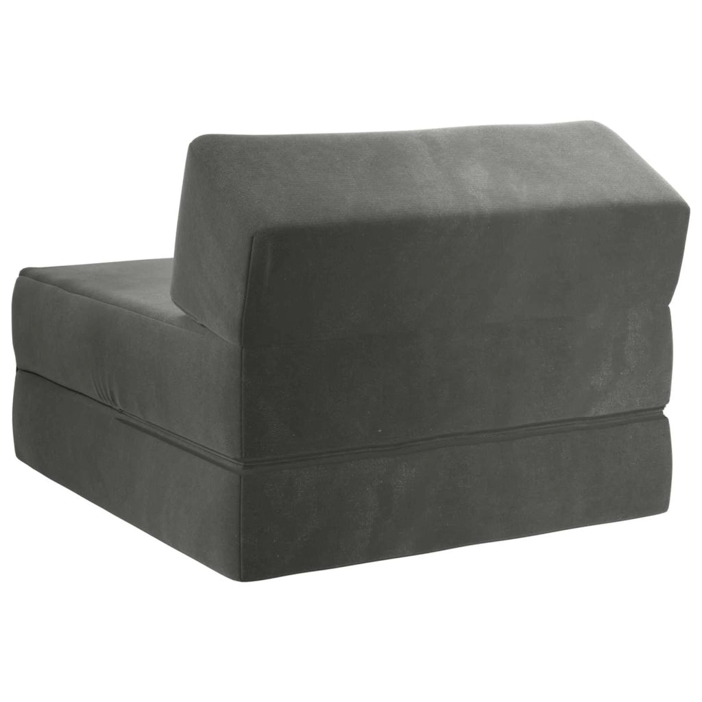 Divano Letto Pieghevole Grigio Scuro 60 x 70 x 41 cm Tessuto