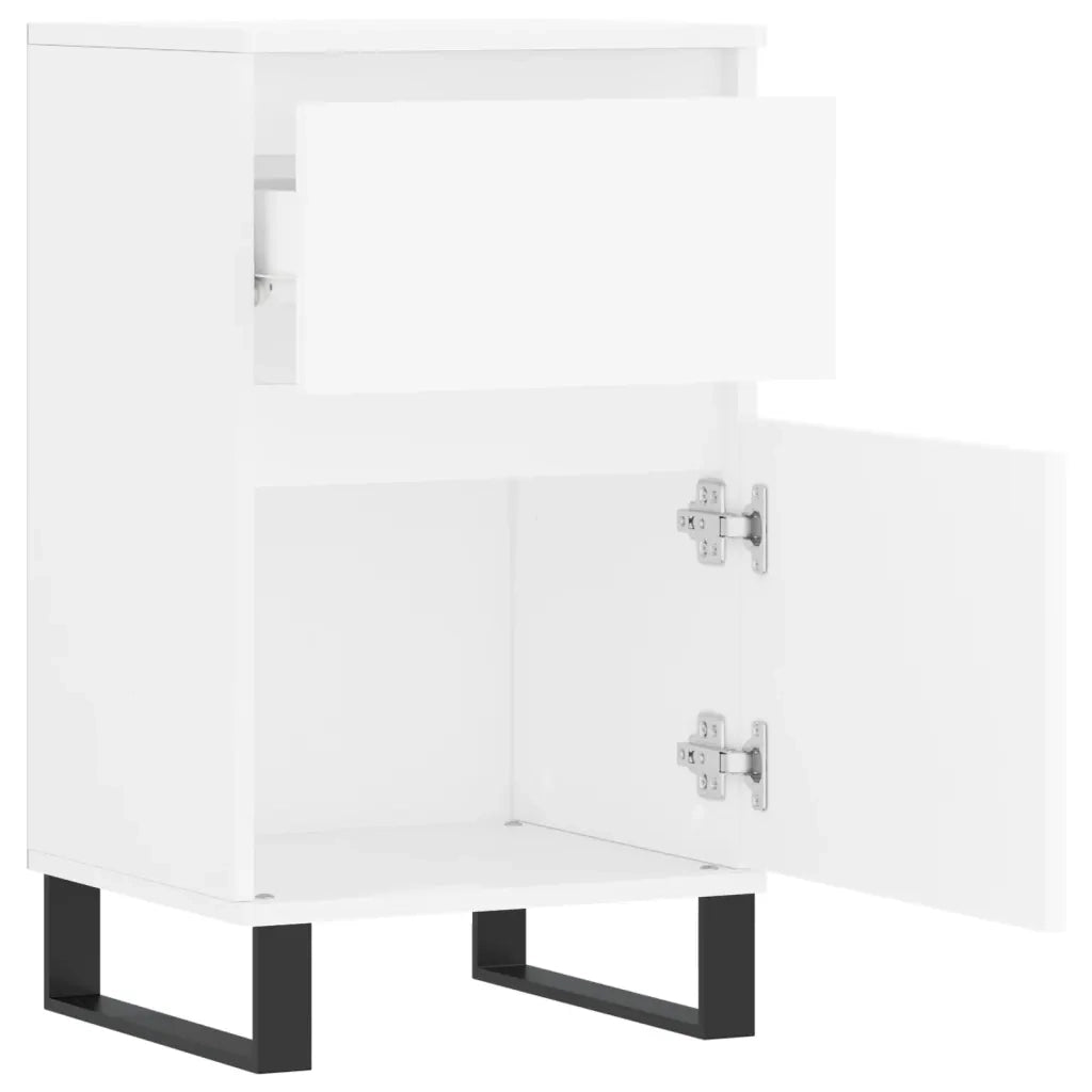 Credenze 2 pz Bianche 40x35x70 cm in Legno Multistrato 831165