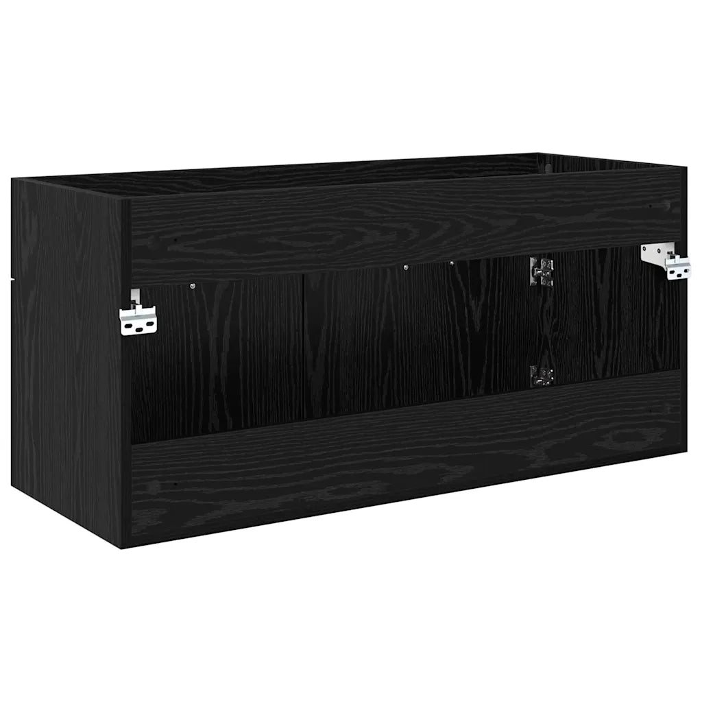 Armadio sottolavello con porta Rovere Nero Legno multistrato