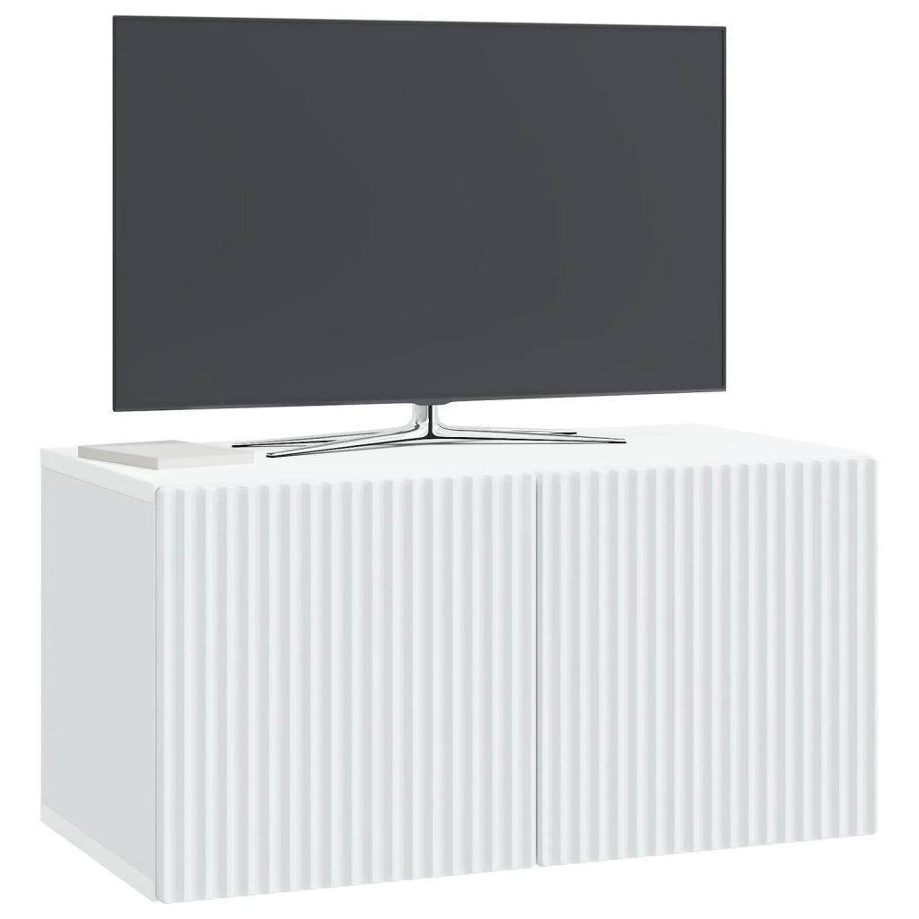 Mobile Porta TV da Muro Bianco 59,5 x 31 x 30 cm 898535