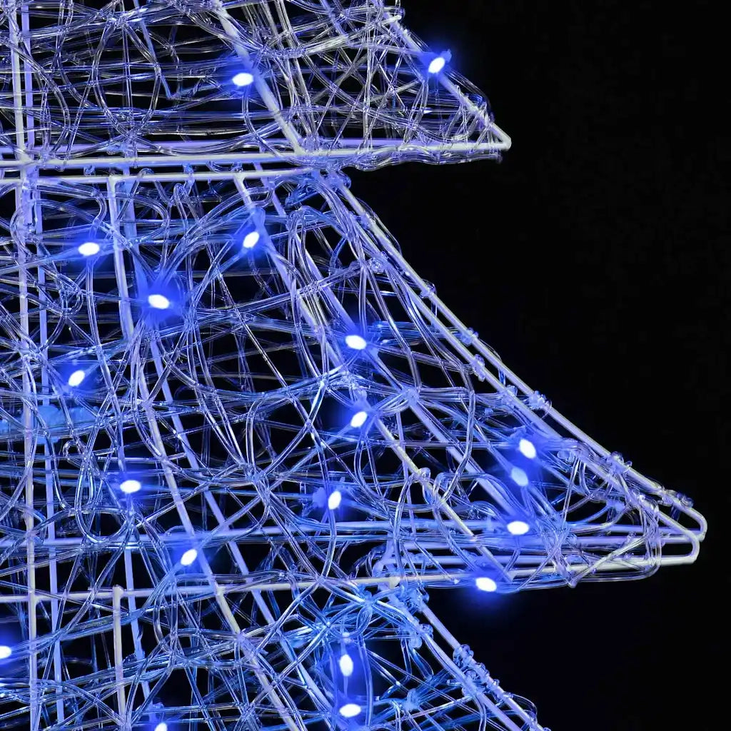 Albero di Natale | Decorazioni natalizie con 160 LED Blu 150 cm Acrilico