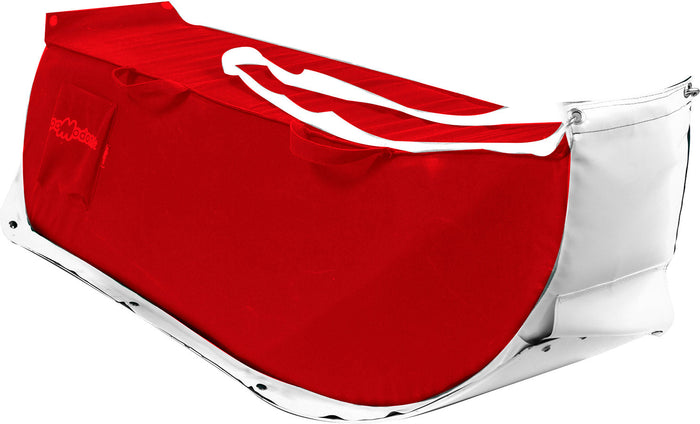 Slitta per Neve 135x38x34 cm in Acrilico Pomodone Slittone Rosso