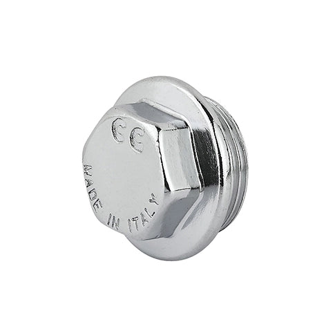 TAPPO MASCHIO OTTONE CROMO- 3/4- CAVAL- pezzi 10