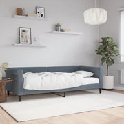 Divano Letto con Materasso-Sofa Letto-Daybed Grigio Scuro 90x200 cm in Velluto 745291