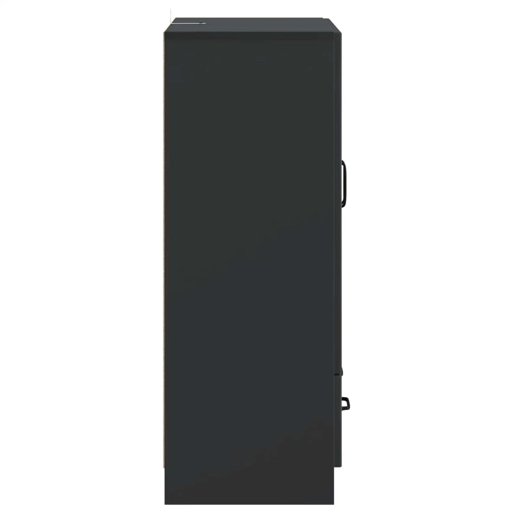 Credenza Nero 66 x 34,5 x 92 cm Legno ingegnerizzato 895816