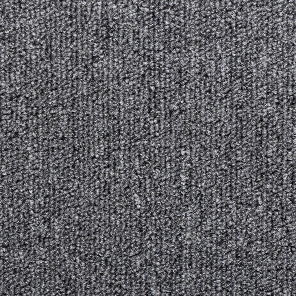 Tappetini per scale 15 pz 65x21x4 cm Grigio scuro Bordo rettangolare 134568