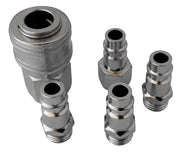 5 RACCORDO INNESTO RAPIDO RUBINETTO ARIA COMPRESSA MULTI PRESA ATTACCO 1/4"