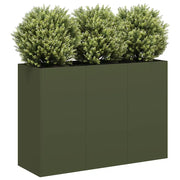 Fioriera Verde Oliva 120x40x80 cm in Acciaio Laminato a Freddo 860720
