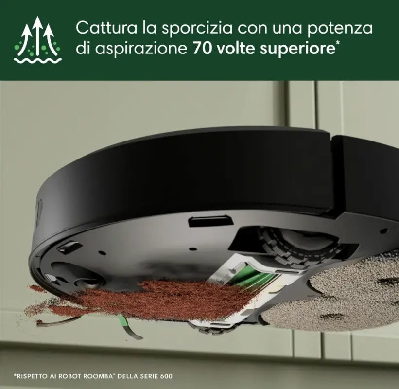iRobot Roomba Plus 405 Combo + Stazione AutoWash - Aspira e Lavapavimenti NERO