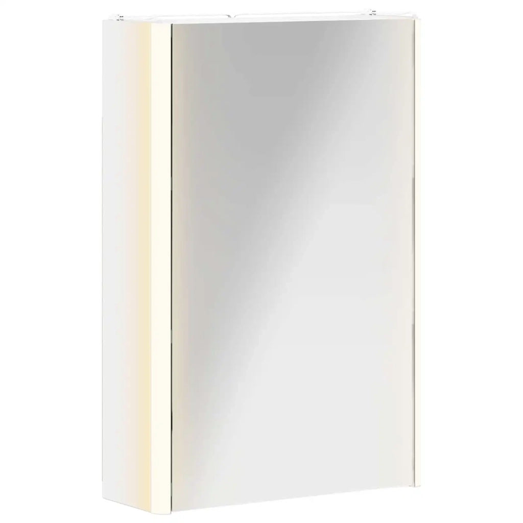Mobiletto per specchio da bagno Bianco 33 x 11,5 x 50 cm